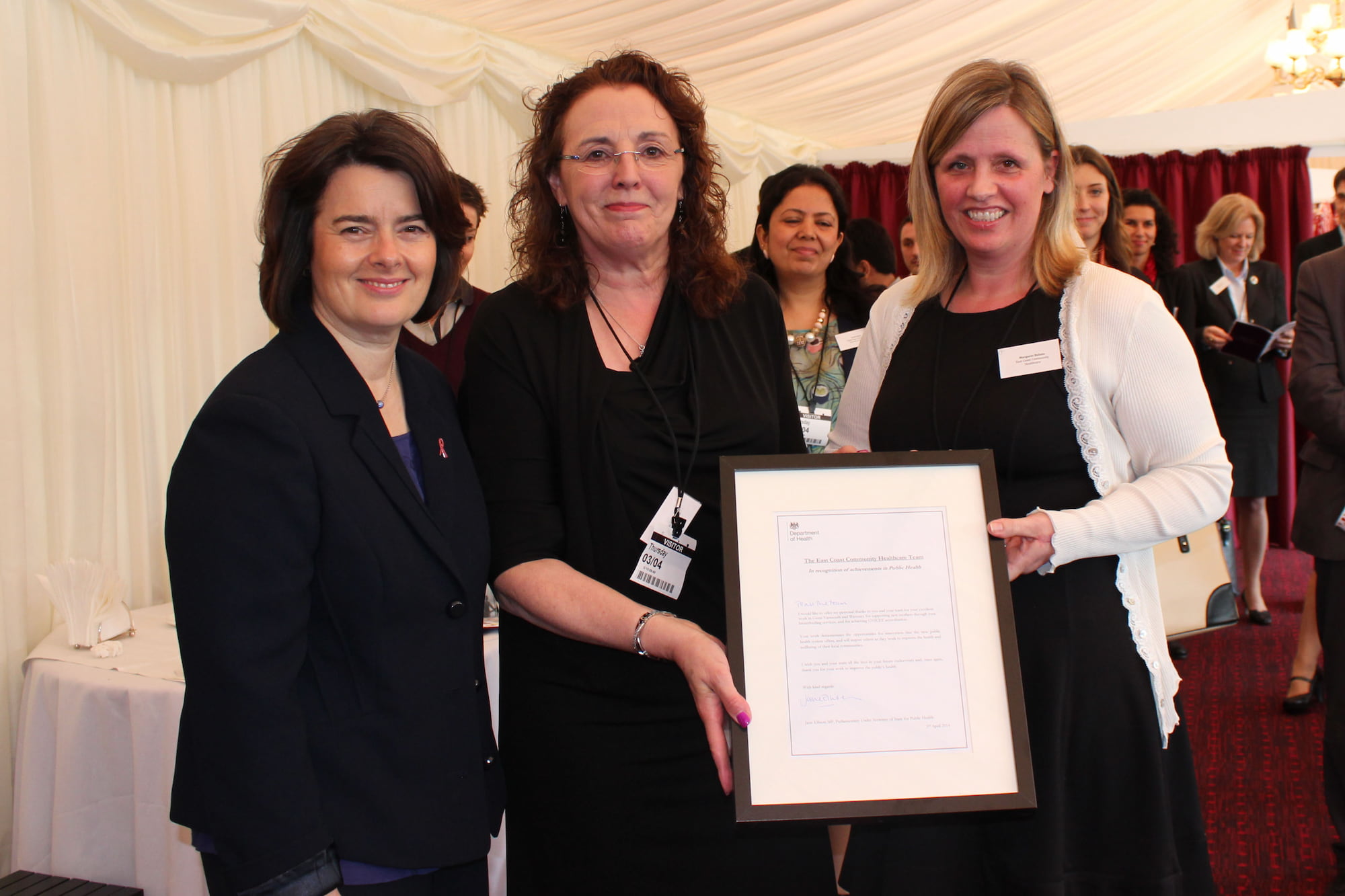 ECCH Staff posing for picture after UNICEF Presentation At House Of Lords