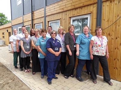 ECCH's Out Of Hospital team posing for picture