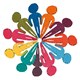 Equality Diversity people multi colour icon