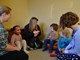 Speech and Language Therapy service staff with children